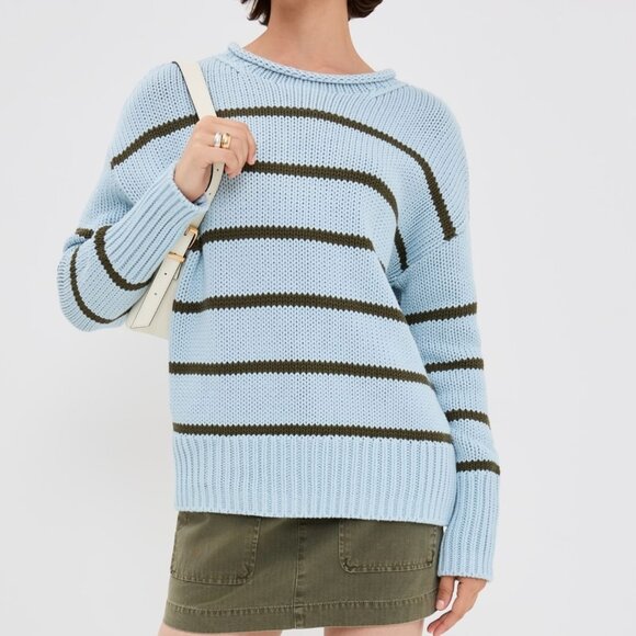 La Ligne Marina Striped Cotton Sweater - Picture 3 of 6